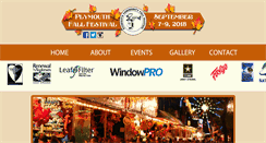 Desktop Screenshot of plymouthfallfestival.com
