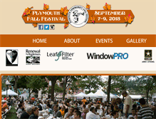 Tablet Screenshot of plymouthfallfestival.com